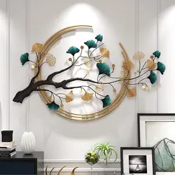 Creatieve Woonkamer TV Achtergrond 3D Blad Metaal Art Decor Slaapkamer Restaurant Moderne Eenvoud Kamer Decoratie Accessoires G