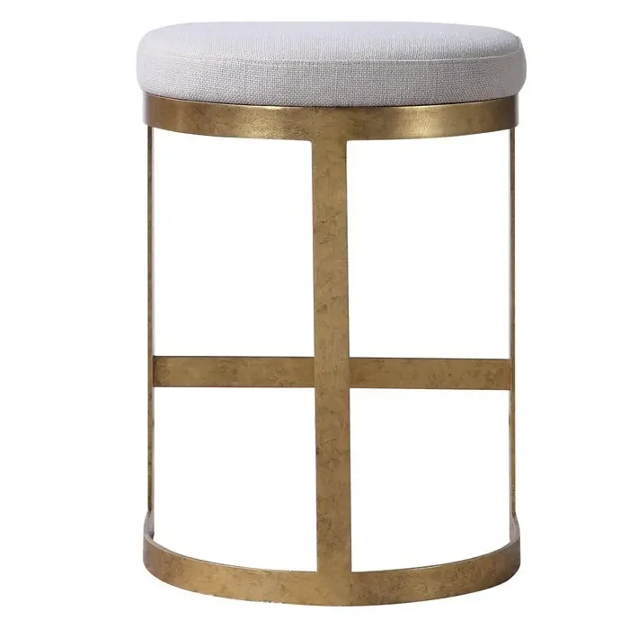 High Quality Stainless Steel Base Velvet Fabric Upholstered Bar Stool Counter Stool Kitchen Bar For Dining Room Restaurant Furn