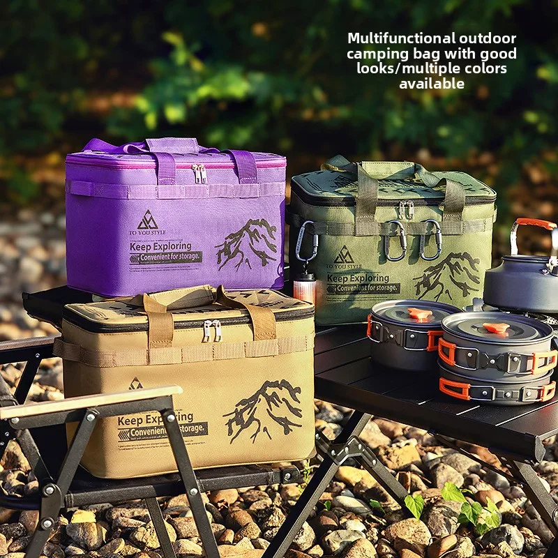 

Многофункциональная сумка для хранения для кемпинга на открытом воздухе, портативная сумка-тоут для пикника, тактическая сумка для газовых баллонов, органайзер для походной плиты и столовых приборов