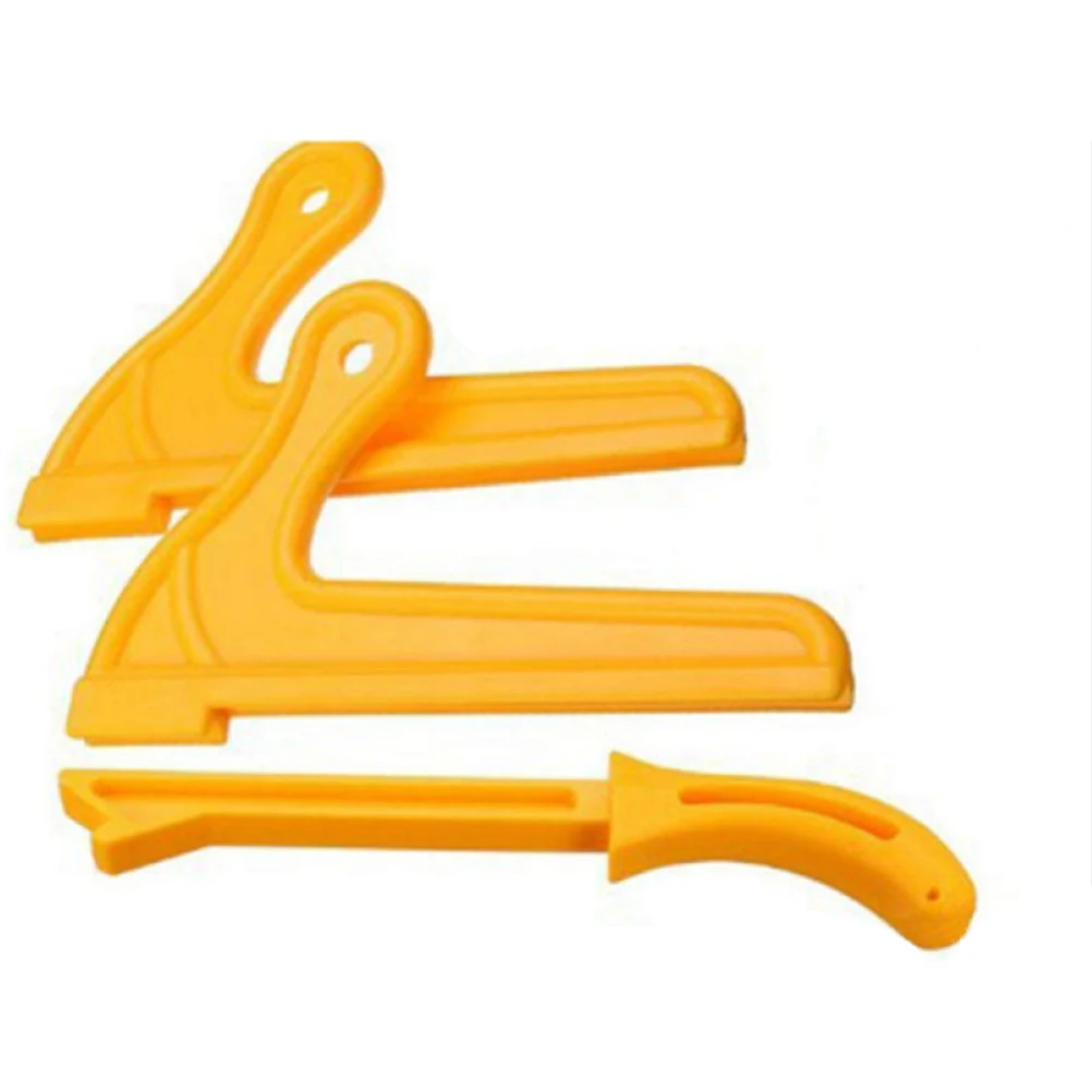

4 Pcs Push Stick Hand Carpentry Tools D Safety Hand Protection Sawdust Wood Push Stick Set Woodworking Tools (Yellow)