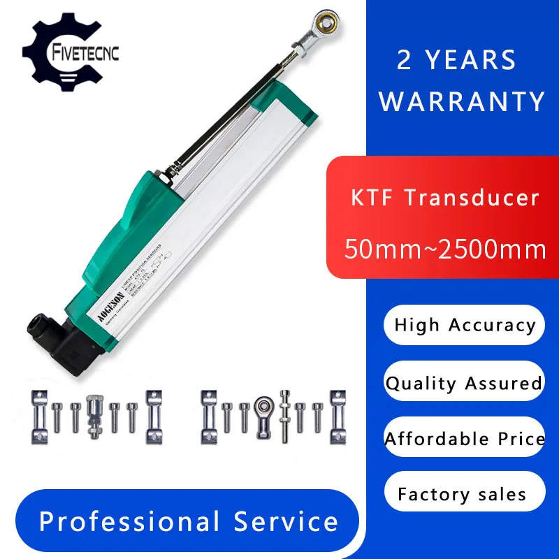 KTF 75-275mm Slider Linear Transducer 75 100 125 150 175 200 225 250 275mm PKM Linear Sensor Scale for Injection Machine