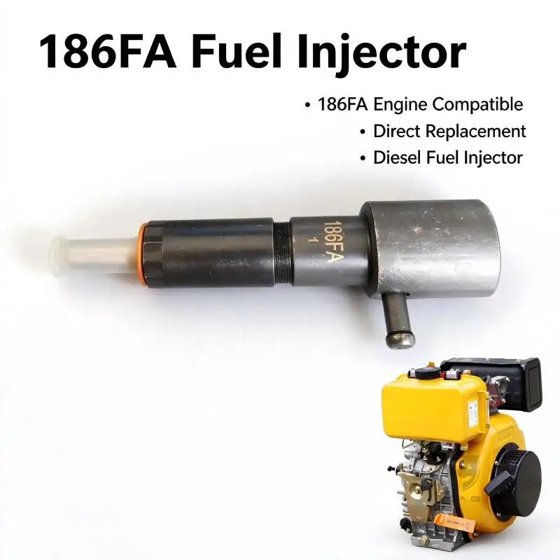 Fuel Injectors 186FA Engine Injector Nozzle Injector Nozzle for Rotary TillerWalking TractorRotavator Fuel Injector Assembly