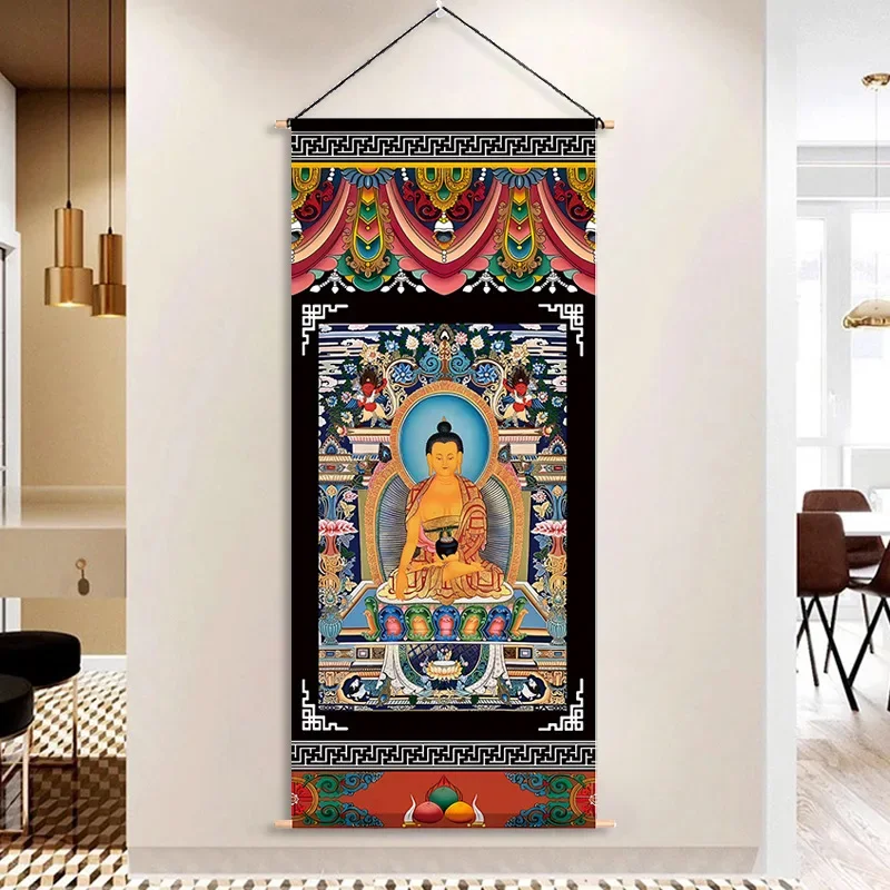 Ethnic Style Living Room Background Cloth Tibetan Dining Room Paintings Hanging Room Decor Aesthetic Tapestry Boho Home Decor