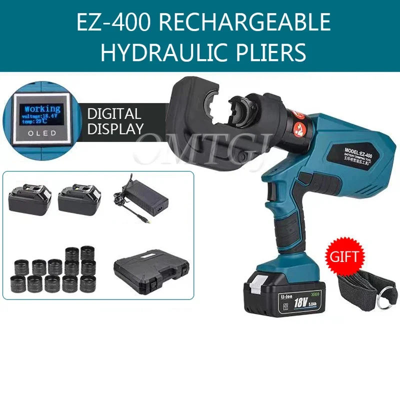 EZ-300 EZ-400 pinze idrauliche ricaricabili crimpatura idraulica elettrica DC18V/4Ah pinza a crimpare di ricarica strumento prezzo franco fabbrica