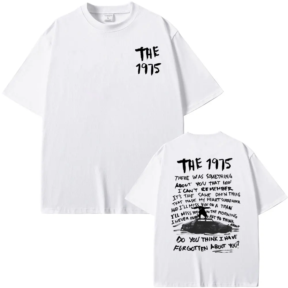 1975 Band 'About You' Printed T-Shirt Summer Funny Hip-Hop Album Tee Men’s and Women’s Cotton Casual Retro T-Shirt