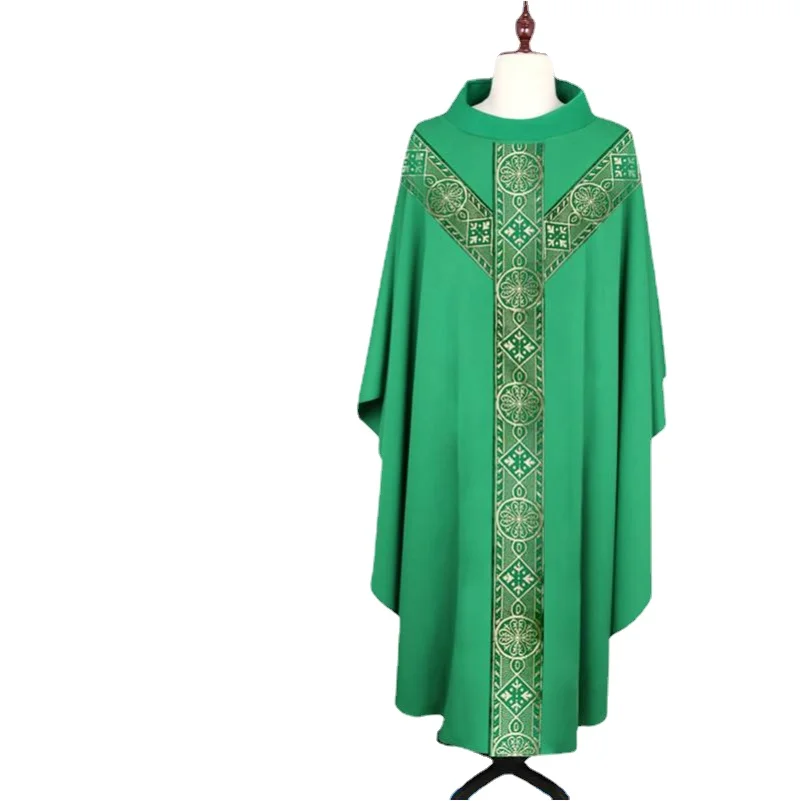 Chasuble Bishop Father Mass Pastors Costume Christian Liturgical Clergy Robe Churches Catholic Priest Uniform Vestments