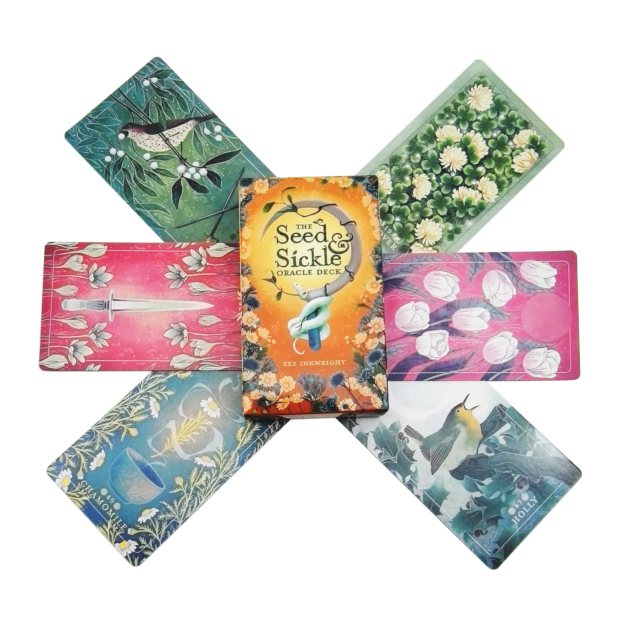 

The Seed Sickle Oracle Deck A 55 tarot 12*7cm English Divination Edition board games gift