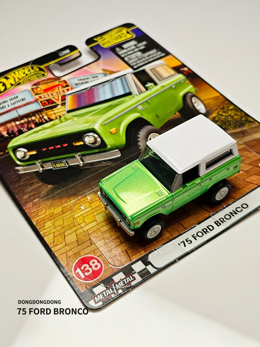 Hot Wheels Premium Boulevard 75 Ford Bronco 1 64 Diecast Car Model Collectible Alloy Vehicle Display Toy Surprise Christmas Gift