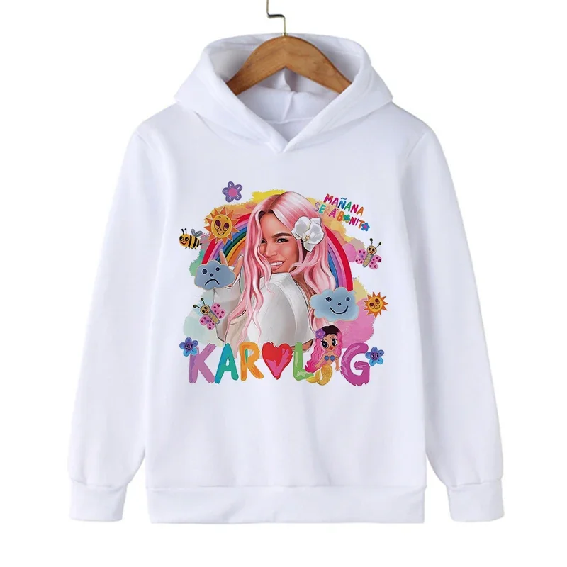 Funny Kid Hoodies Manana Sera Bonito Karol G Bichot Children Sweatshirts Kids Clothes Hoodie Boys Girls Baby Tops Sweatshirt