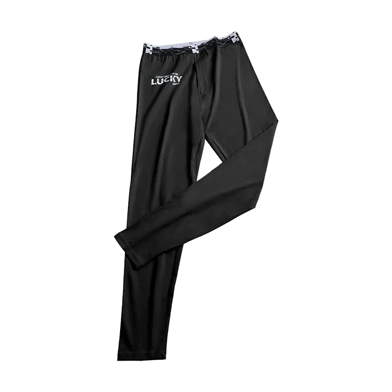 

Men's thermal long Johns pure cotton single piece in autumn and winter to wear leggings thin cotton pants line pants trend