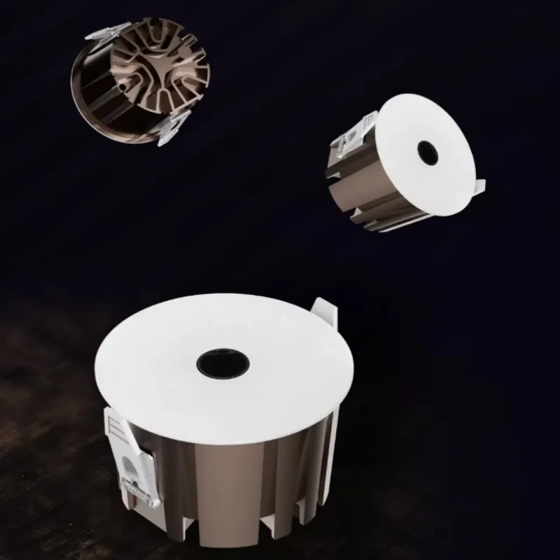 CANTH curved surface downlight, frameless anti-glare led small hole wall-washing small hill spotlight downlight