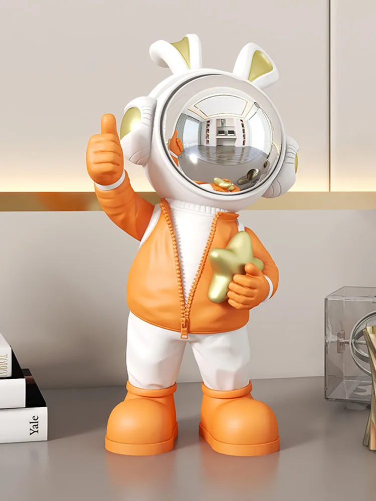 

Фигурка астронавта, украшение для рабочего стола, роскошная гостиная, украшения для офисного винного шкафа, статуэтки, художественная скульптура