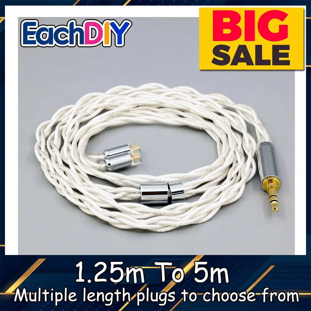 

For UE11 UE18 pro QDC Gemini Gemini-S Anole V3-C V3-S V6-C Graphene 7N OCC Silver Plated Type2 Earphone Cable LN008125