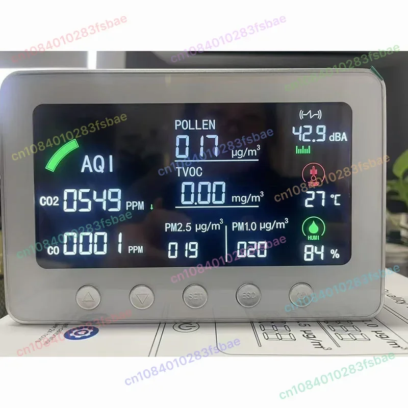 

Smart CO2 Meter Air Quality Monitor With Large LCD Display WIFI Control Carbon Dioxide Sensor Tester