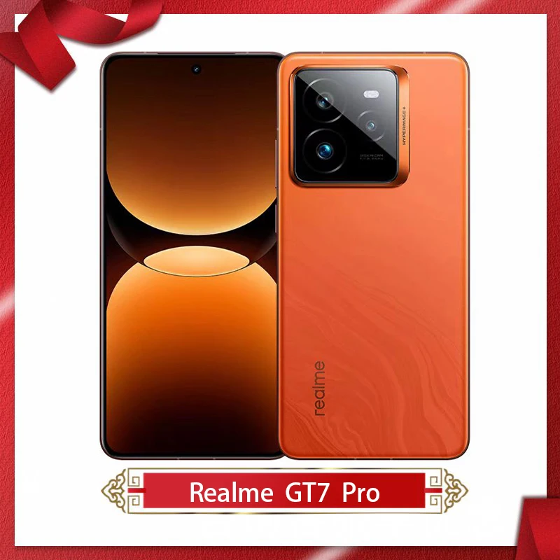 هاتف محمول Realme GT7 Pro 5G غير مقفول Snapdragon 8 Elite شاشة Eco2 مقاس 6.78 بوصة 120 هرتز 50 ميجابكسل 6500 مللي أمبير في الساعة 120 وات شحن فلاش OTA NFC