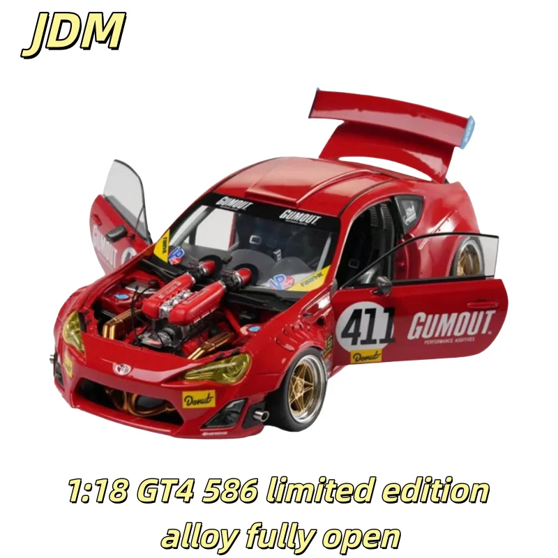 JDM 1:18 GT4586 motor completo de aleación de edición limitada, modelo de coche de simulación de motor totalmente independiente, juguete para niños, coleccionable para adultos.