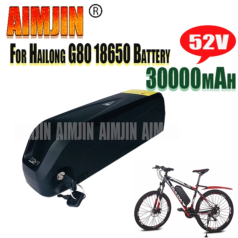 

Suitable For 52V 30AH Hailong G80 Electric Lithium ion battery pack 18650 Battery Pack 750W 500W 350W 1500W 1000W Motor+charger