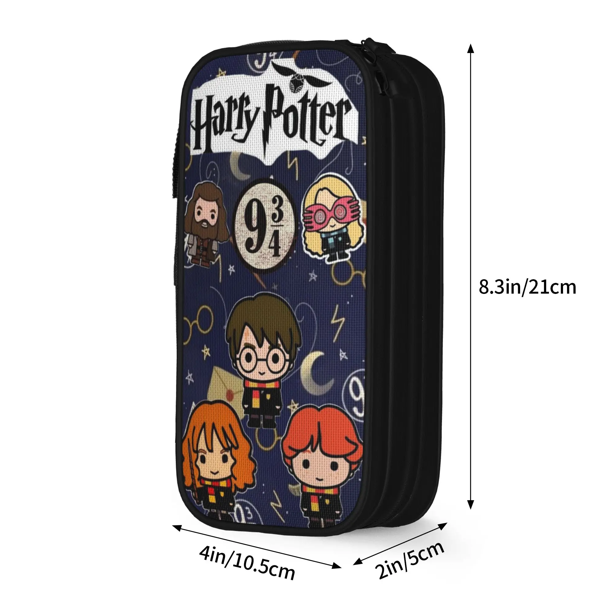 New H-HP-P Harrys Potters Pencil Cases  Pencil Pouch Pen Holder for Girl Boy Large Storage Bags Office Gifts Accessories view 4