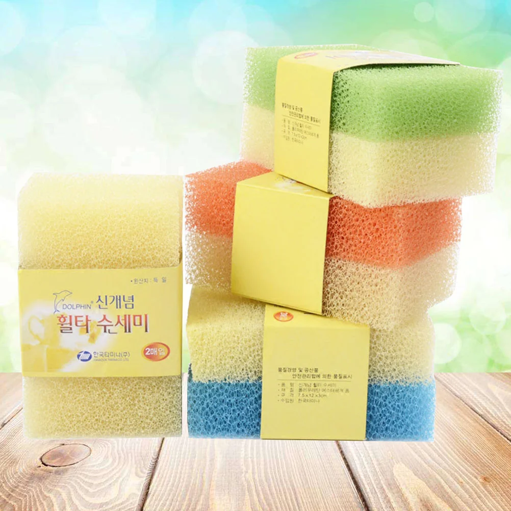 Sponge Cleaning Dishwashing Kitchen Sponges Pad Dish Scrubber Pads Scrub Washing Kichen Scouring Daddy Household Supplies