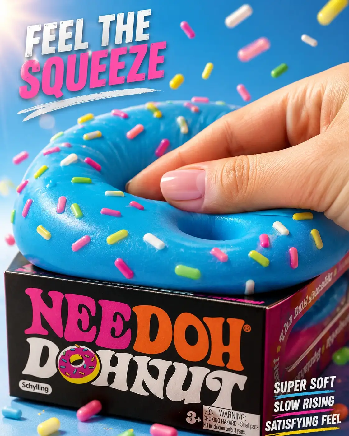 

[Fast Delivery]NeeD0H New Product - Donuts - Donuts Are Extruded Squeeze Toy Fitget Toy Dumpling Squishy Toy