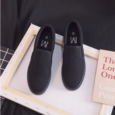 Shengxuanny New Canvas Shoes Women\'s slip-on shoes summer autumn breathable Purple casual shoes trend student sports shoes