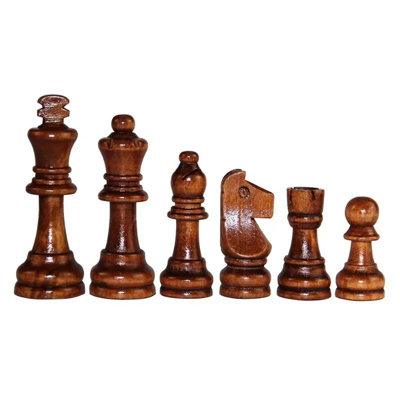 2.2 inch wooden chess board accessories, wooden chess pieces