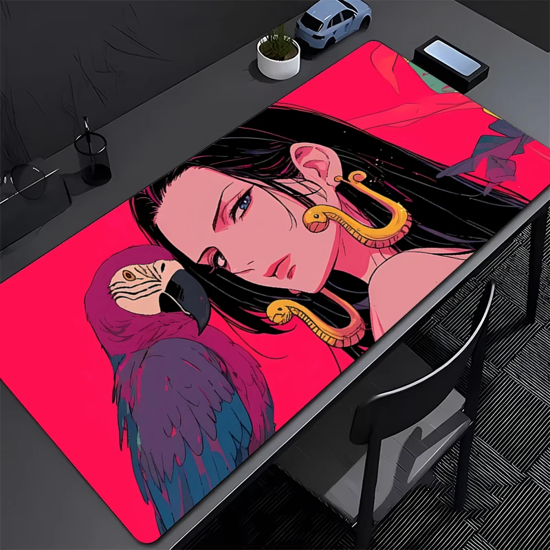 

ONE PIECE Boa·Hancock Mouse Pad Large Gamer Keyboard Mat Pads Gaming Desk Protector Laptops Mousepad Deskmat PC Anime Mousepad