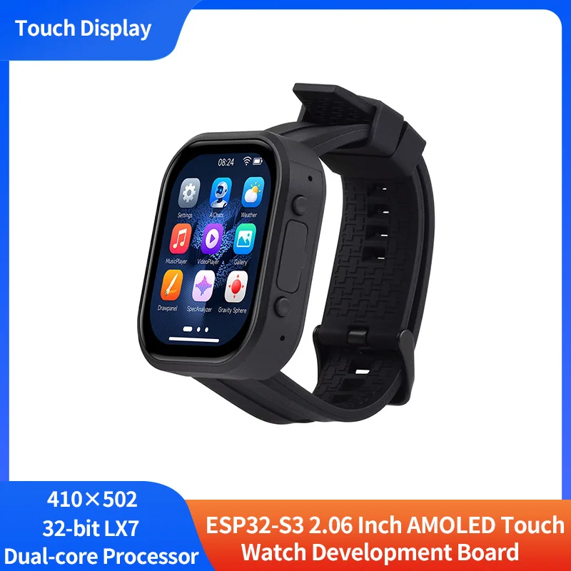 ESP32-S3 2.06 インチ AMOLED ディスプレイ開発ボード AI 音声チャット 410×502 タッチスクリーンプログラマブルウォッチ用