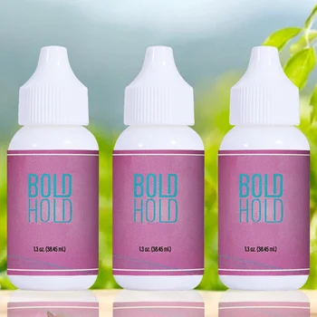 วิกผมลูกไม้ด้านหน้ากาว Bold Hold กันน้ําผมเปลี่ยนกาวที่มองไม่เห็นลูกไม้กาว Strong Hold วิกผมกาวสําหรับ Toupee 2 ชิ้น