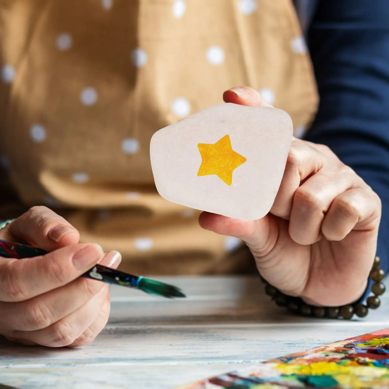 12 Pcs Multi function DIY Rocks Smooth Painting Stones Craft Decoration Creative Art Project Rock Painting Supplies