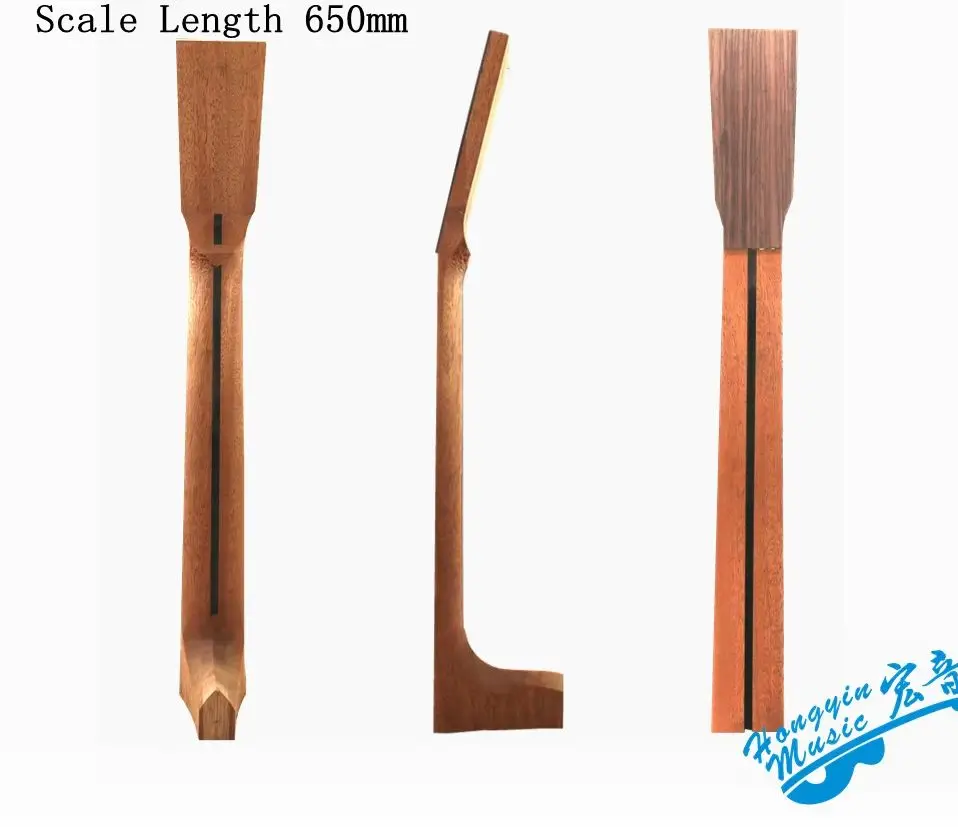 HUATOOL 41inch  Wood For Acoustic Guitar Neck Reinforced Ebony Dovetail 650 Chord Length Semi-manufactures Neck