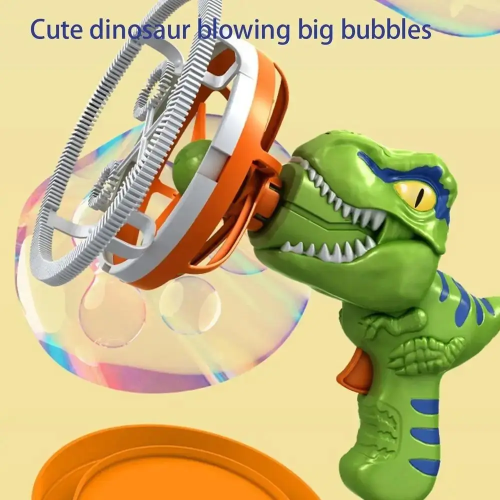 ABS Fan Dinosaur Bubble Machine Bubble Dinosaur Outdoor Toys Handheld Electric Dinosaur Bubble Machine Bubbles in Bubble