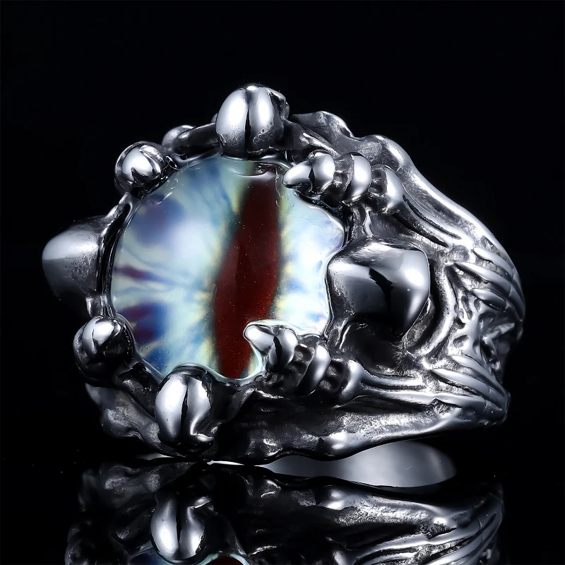 Geometrischer unregelmäßiger Ring Titanstahl Männer Frauen Hip Hop personalisierte Mode Ringe Schmuck – Detail 6