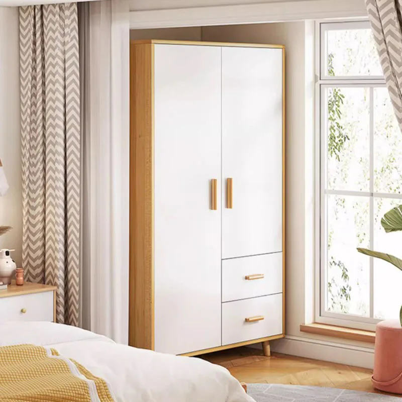 White Wooden Drawers Wardrobe Space Saving White Storage Organizer Wardrobe Cabinet Ropero Armable De Ropa Bedroom Furniture