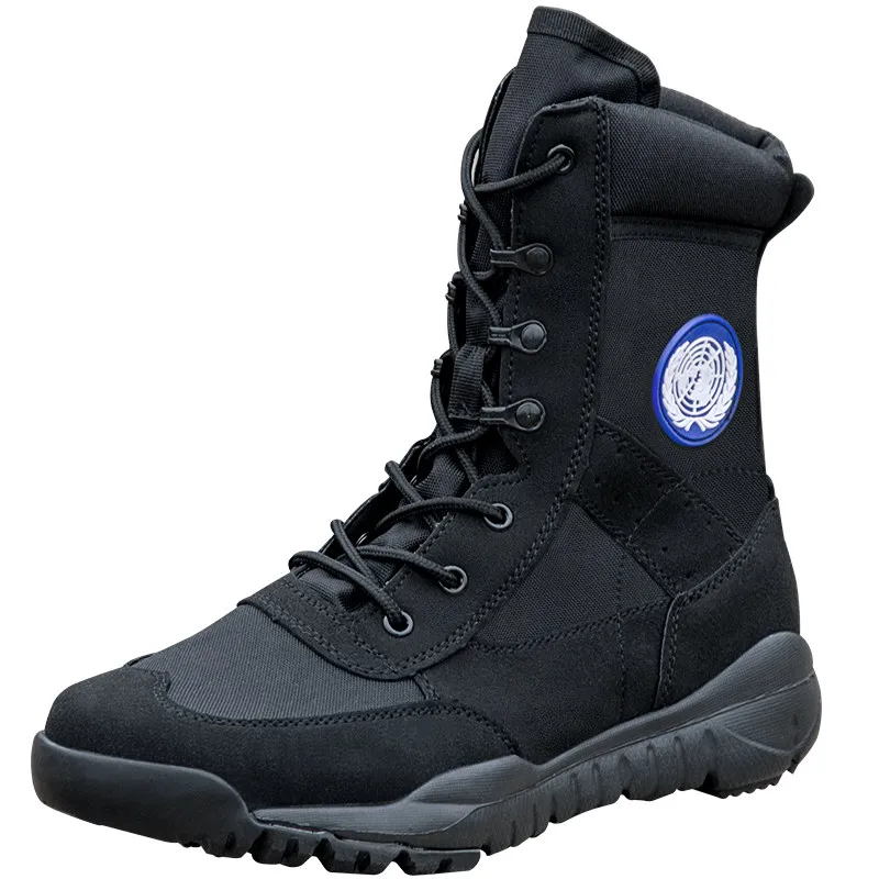 Ultra Lightweight Tactical Boots Men Breathable Military Combat Boots Summer High Top Training Shoes Women Security Work Footwea
