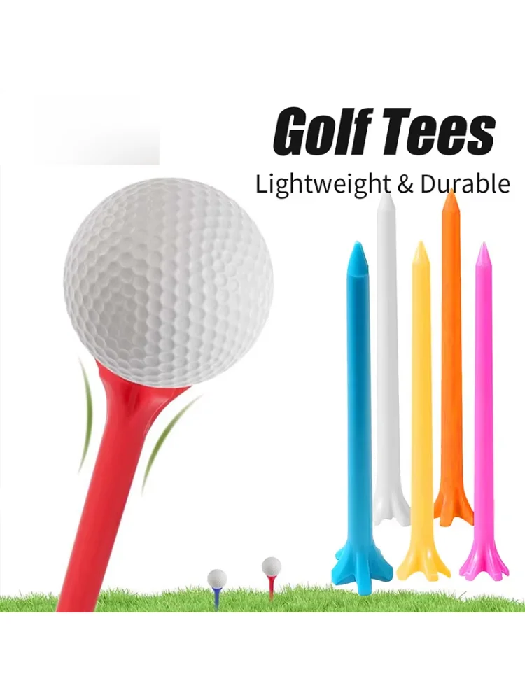 Golf Nail Five Claw Plastic Ball Tee 70mm Length Opening Color Ball Nail 50 Pieces Golf Supplies