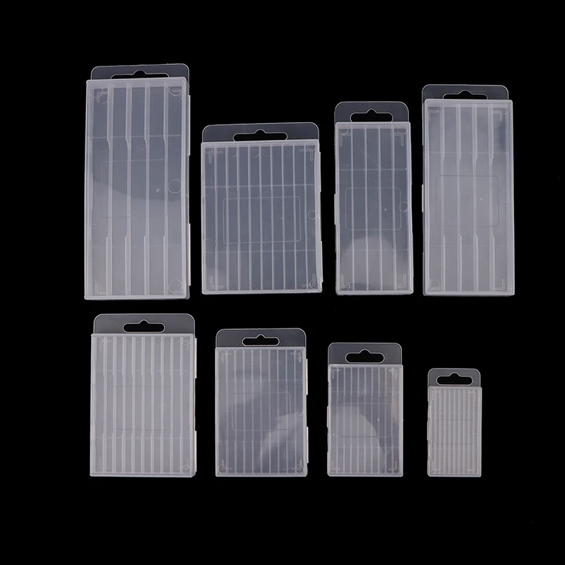 Twist Drill Empty Box Storage Boxes Plastic Toolbox Tools Accessories Woodworking Drill Bits 5/10 Hole Transparent Plastic Box