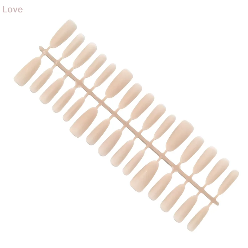 [L&P] 30 قطعة أظافر صناعية بلون سادة للنساء أظافر متوسطة الطول قابلة للفصل يمكن ارتداؤها غطاء كامل مانيكير اضغط على الأظافر