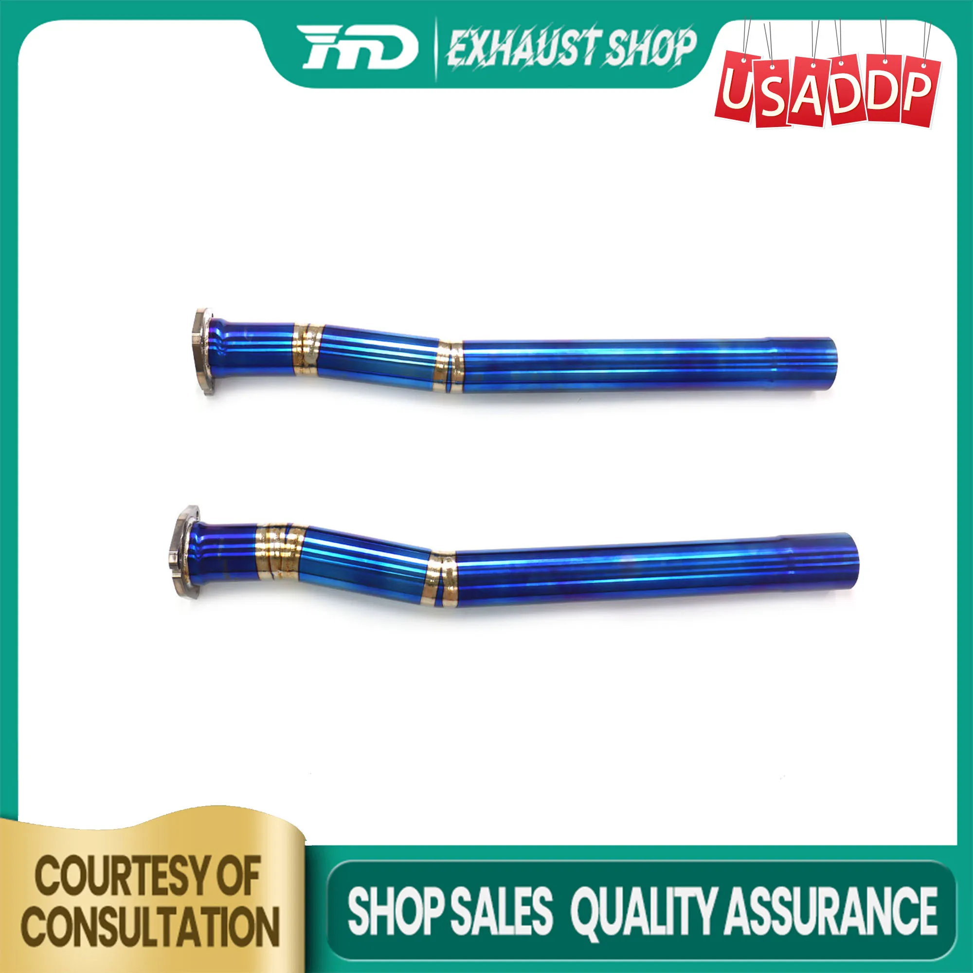 

Resonant Tube for Audi TTRS 8S 2.5T Ti without Heat shield Exhaust system Increased power High quality