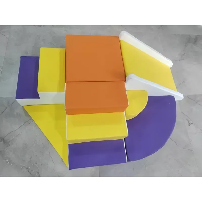 Custom Kids Indoor Climbing Frame Steel Soft Play Structure Baby Sensory Training Equipment Early Education Playground Set