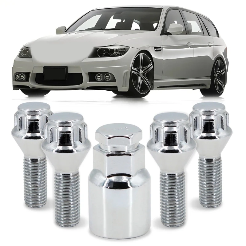 High Strength Wheel Lug & Bolts For Secure Fitment On Various Car Models Quick Tire Maintenance Extended Durability