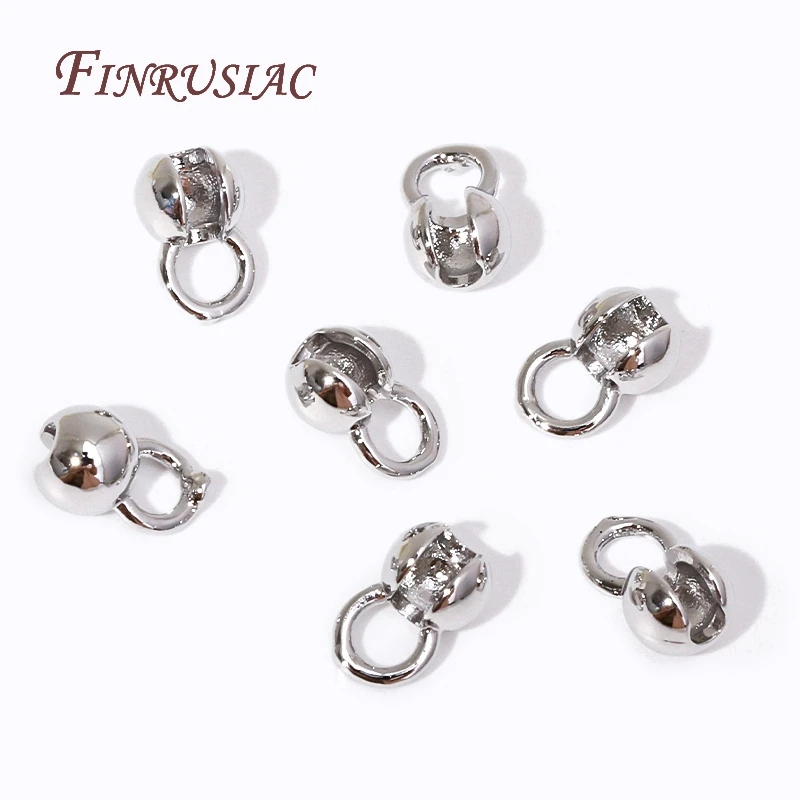 10/20 Stück 18K vergoldete Quetschperlen für Schmuck, Crimpperlenabdeckung, Perlenspitze, Kugelkettenverbinder, DIY-Zubehör, Crimp-Endperle – Detail 17