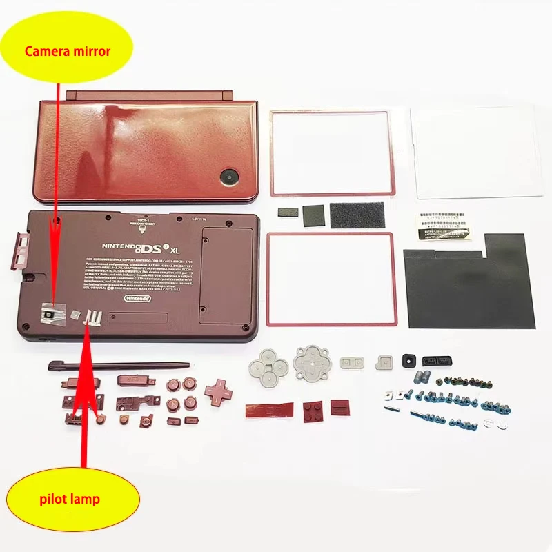 닌텐도 NDSI XL LL용 전체 하우징 쉘 커버, 교체 키트 케이스 쉘
