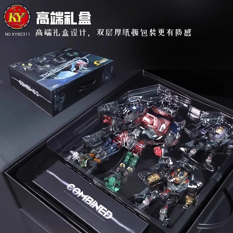 Kinderspeelgoed grote legering vervorming speelgoedrobot kinderen dappere beest combinatie vijf-in-één set model