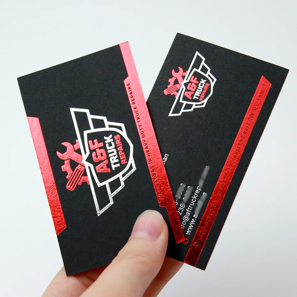 Custom High End Full Color Edge /black size Printing Thick Business Cards  Custom Full Color Edge business card