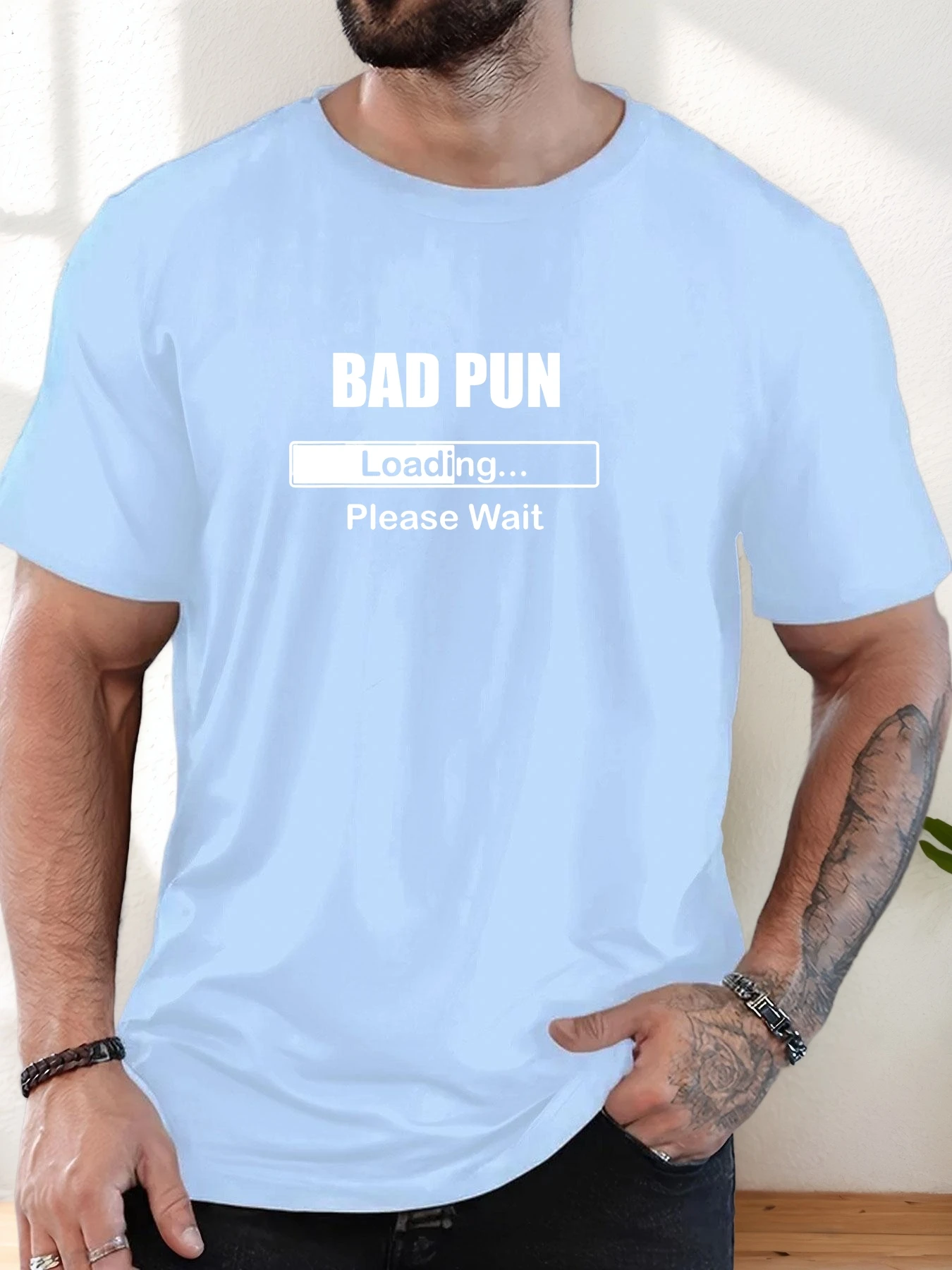 Pop Men's T-Shirt 100% Cotton Summer Casual Soft Creative Letter Print Round Neck Breathable Short Sleeve T-Shirts 2025 New Tees