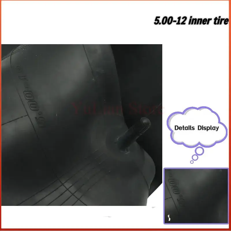 Premium Thickened 5.00-12 Inner Tube – Perfect Fit for Heavy-Duty Electric Sightseeing/Transport Vehicles