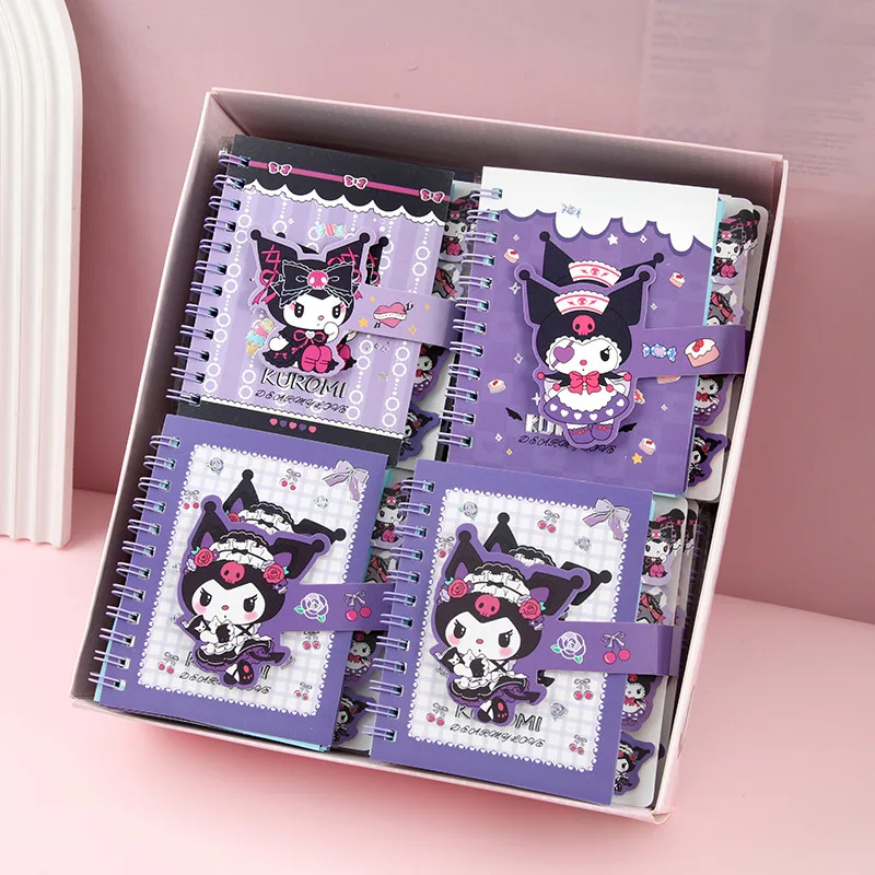 

1-4pcs Anime Saniro Kuromi Coil Notebook Stationery Student Portable Coil Book Daily Journal Kids School Supplies Stationery