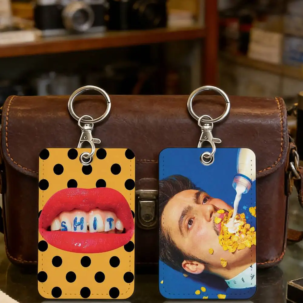 Cool Fashion Book T-Toiletpaper Community Access Card Holder Elevator Card Sensor Drop Card Protector Keychain