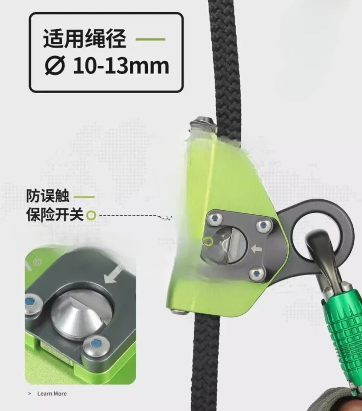 Mechanical Grab Knot Mountaineering Climbing High Altitude Operation Ascender Descender Self locking Protector